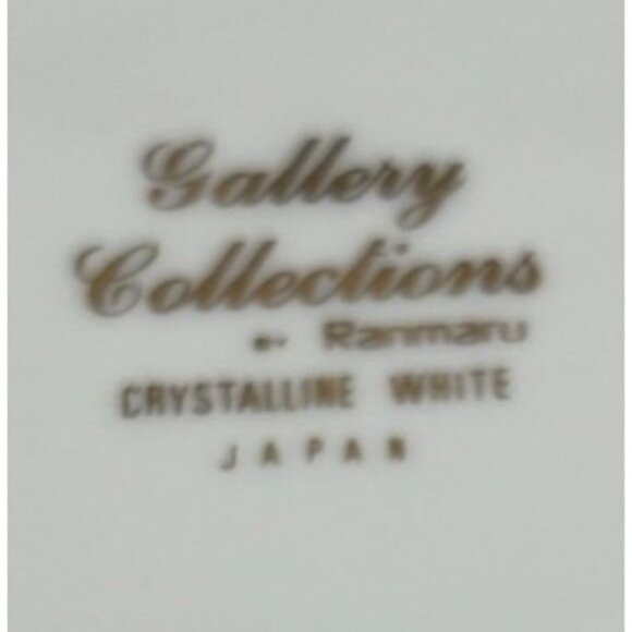 Ranmaru Gallery Octagonal White Gold Crystalline  2 Sets of 3 Pieces Japan - Picture 4 of 11